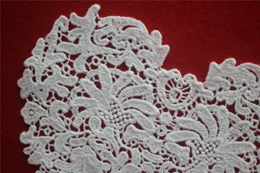 Хлопчатобумажный кружевной воротник для шитья 22 см * 20 ожерелье с белым сердечком