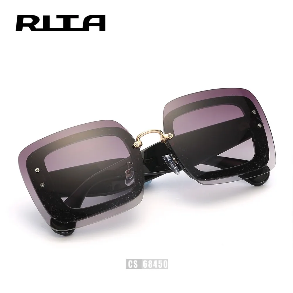 РИТА Мода Квадратная Рамка Вождения Солнцезащитные Очки CS68450 Сиамские Плоским