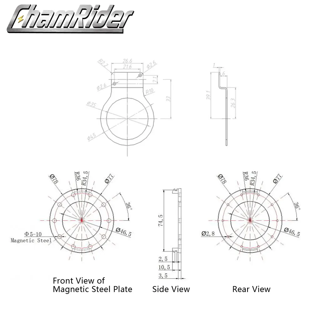 Chamrider Hollowtech Crank PAS Педальная помощь сенсор KT BZ 10C Julet водонепроницаемый разъем 10