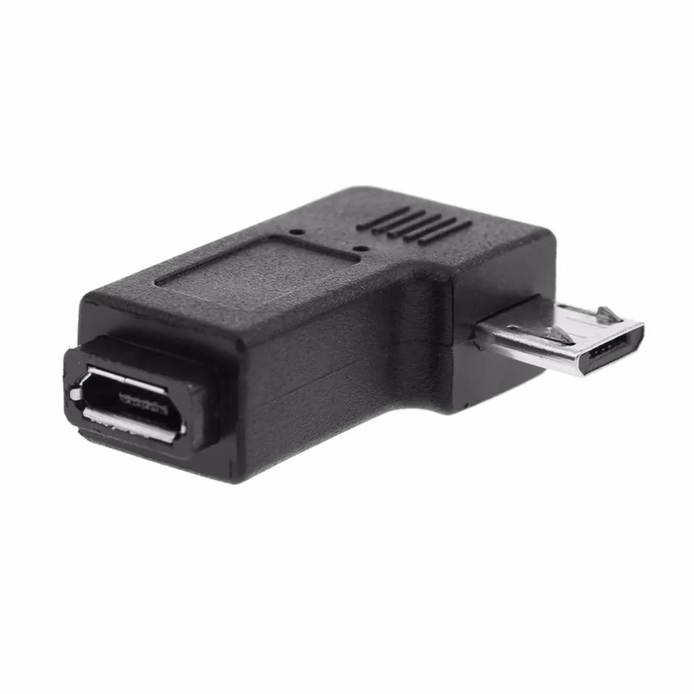 90 градусов прямоугольный локоть Micro USB штекер Femal адаптер L образный M/F зарядка|usb
