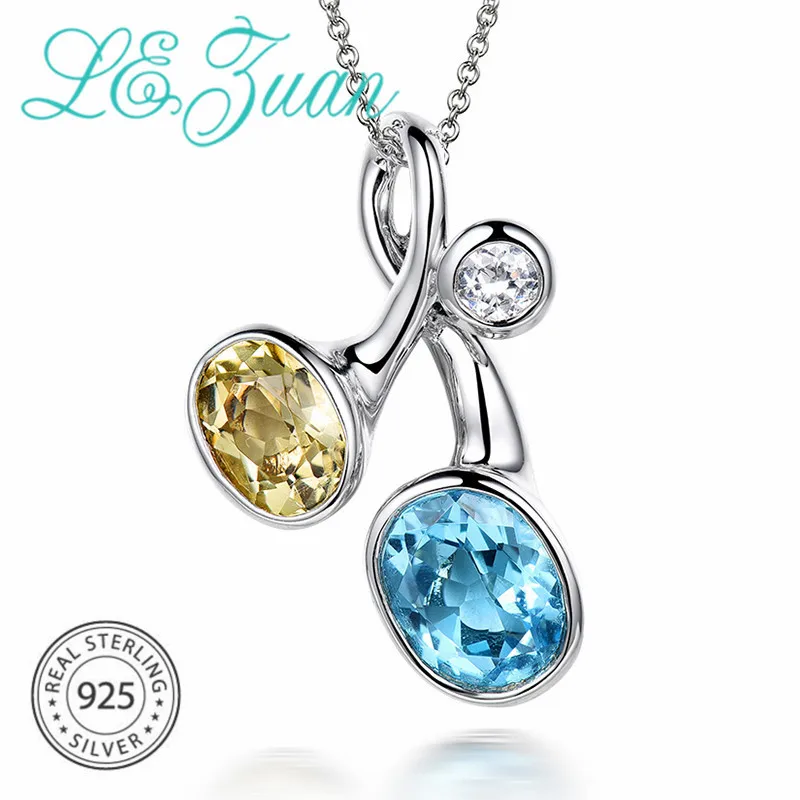 Женский кулон из серебра 925 пробы с топазом карата|pendants for women|necklace stone pendantpendant necklace