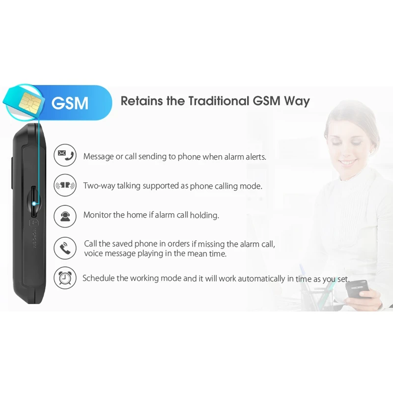 Digoo умная домашняя система охранной сигнализации сенсорный экран 433 МГц GSM WIFI DIY