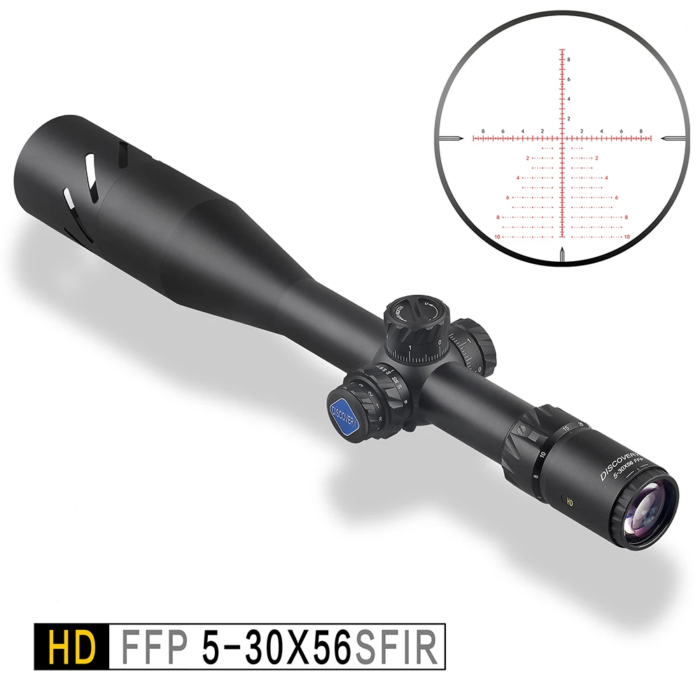 Дискавери HD 5-30X56 SFIR длинный диапазон FFP первый фокальный самолет стрельба охотничий прицел 34 мм Труба оптический прицел Коллиматорный прицел