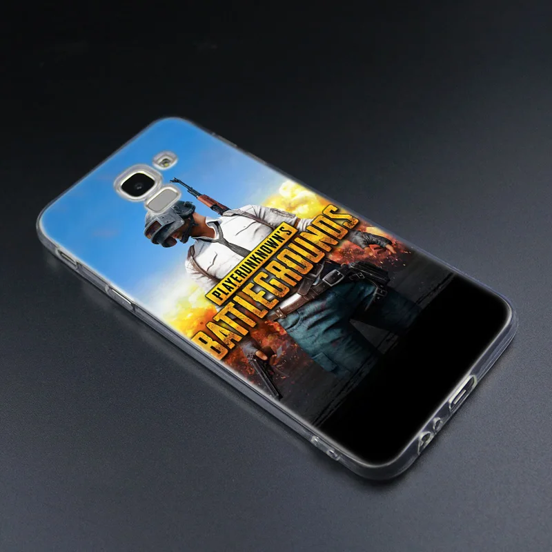 Горячий PUBG игровой прозрачный мягкий силиконовый чехол для Samsung Galaxy J2Pro J4 J6 J8 2018 J3