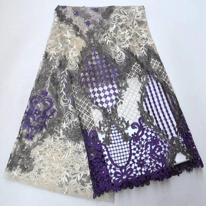 FolaSade Nigerian Lace Fabric 2019 High Quality Embroidered French Net Tulle For Party Dress Wo048 | Дом и сад