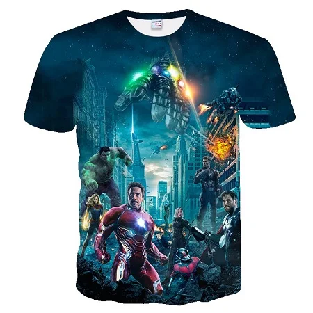 TXUO-563 Новинка года Marvel Мстители 4 финал Футболка 3d печать супергерой Америка футболка Косплей Футболка Мужская Новая летняя модная футболка - Цвет: TXUO-563