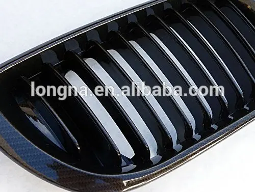 Углеродное волокно центр передние в виде почек решетка бампера для BMW E46 4 Двери