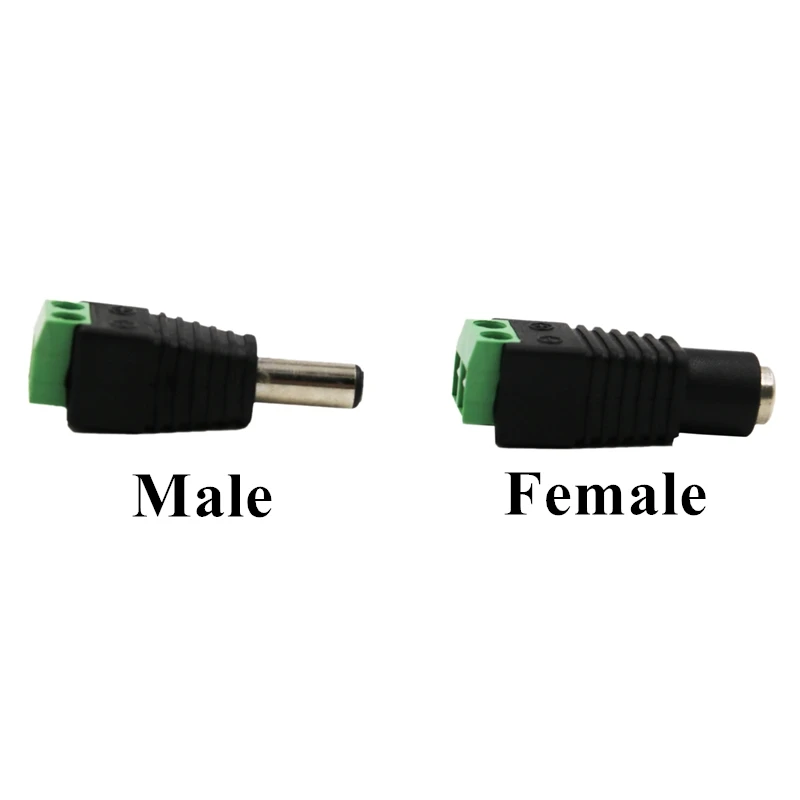 Бессварной разъем постоянного тока для светодиодной ленты штекеры или гнезда