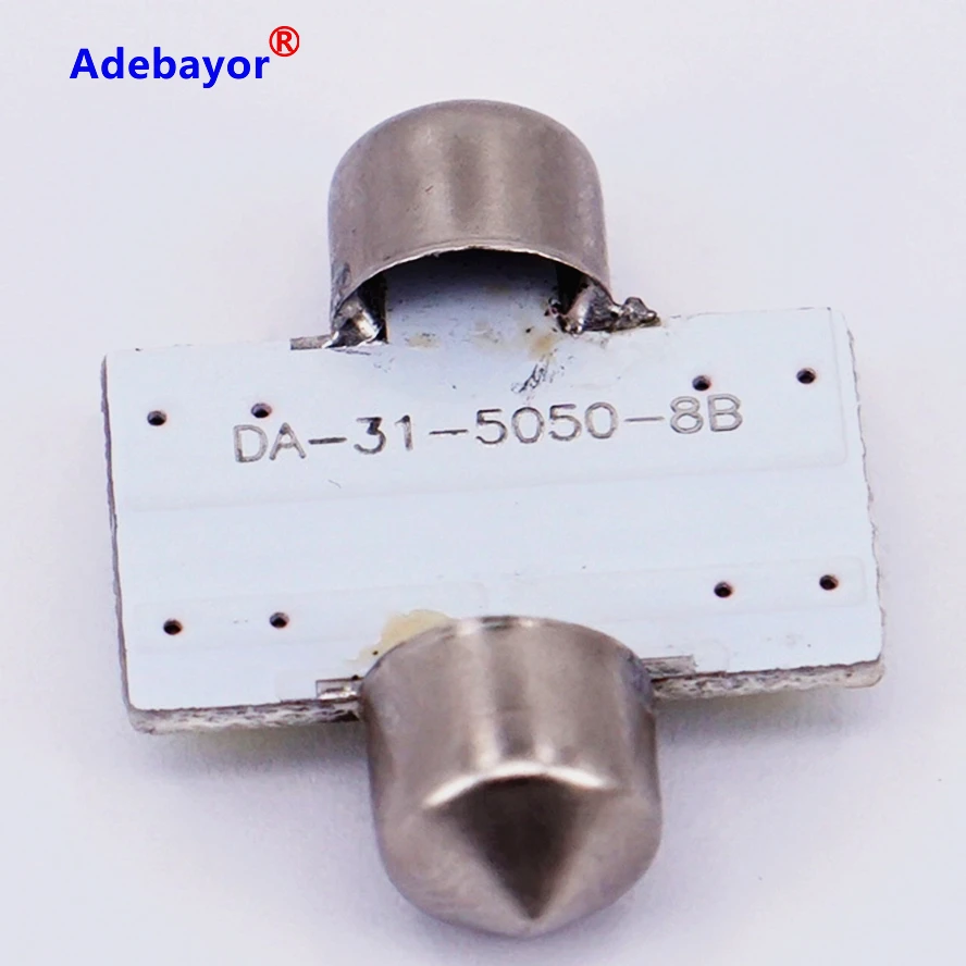 1 шт. Festoon Dome 31 мм 36 39 41 5050 SMD 8 Светодиодный светильник для салона автомобиля Купол