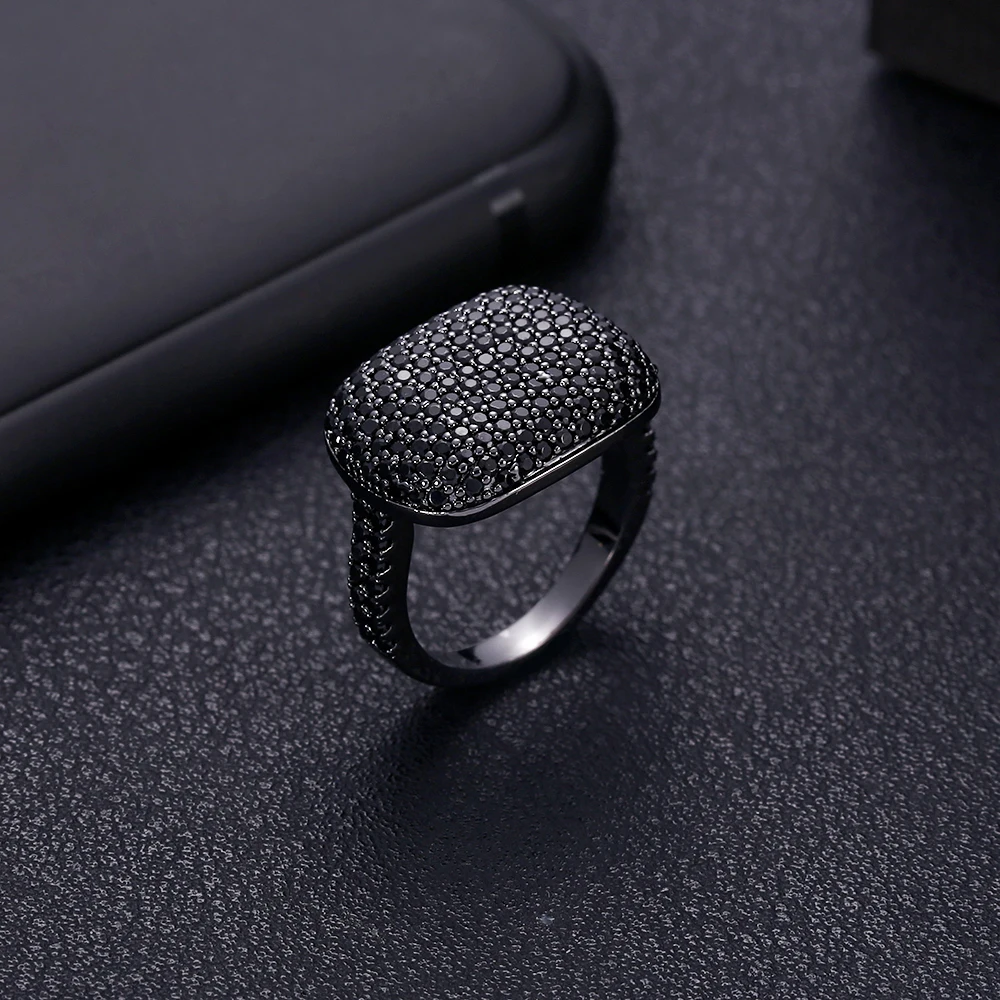 Accking роскошное Открытое кольцо квадратной формы для женщин аксессуары AAA