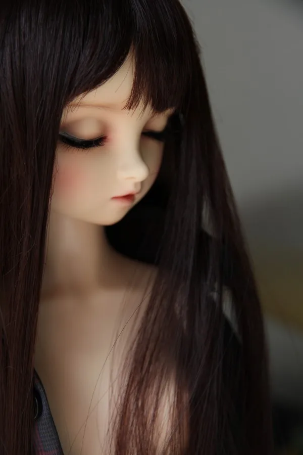 Парики для кукол BJD темпераментные парики 1/3 1/4 1/6 DD SD MSD YOSD длинные прямые черные высокотемпературные из