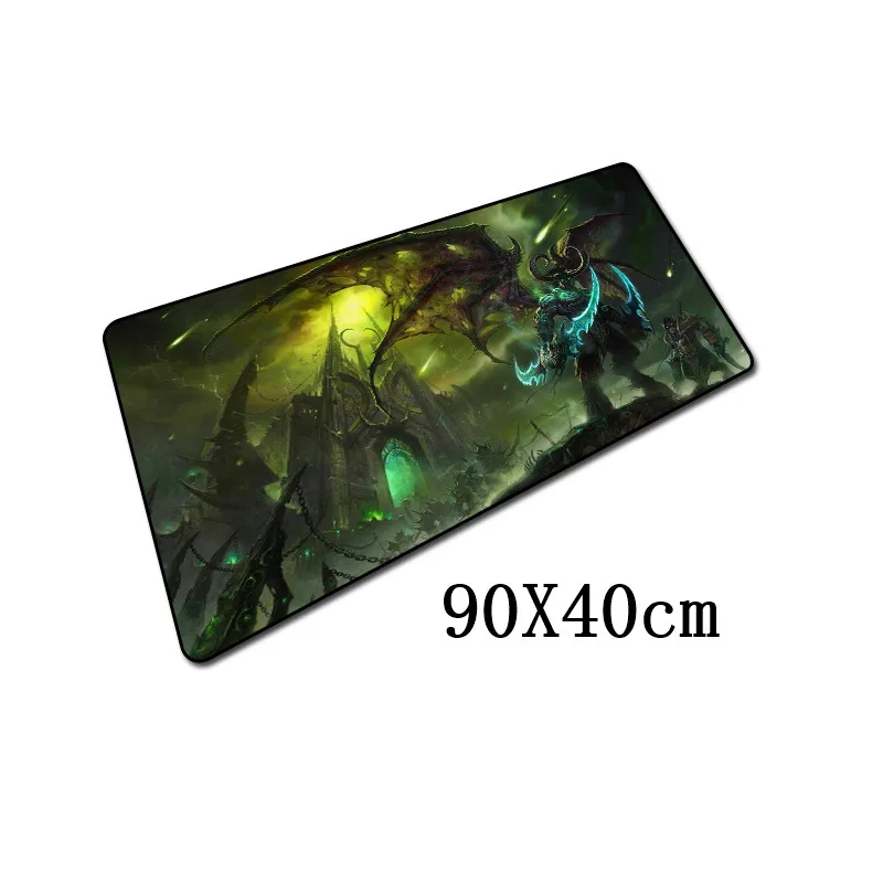 FFFAS 90x40 см World of Warcraft коврик для мыши XL Большой Противоскользящий большой стол подушка коврик для мыши игровая геймерская мышь клавиатура настольные коврики - Цвет: Model G