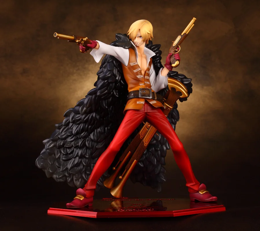 Anime 1/8 Scale Painted Figure One Piece Film Z POP Red Clothes Ver. Sanji Action PVC Figure Toy Brinquedos 21CM