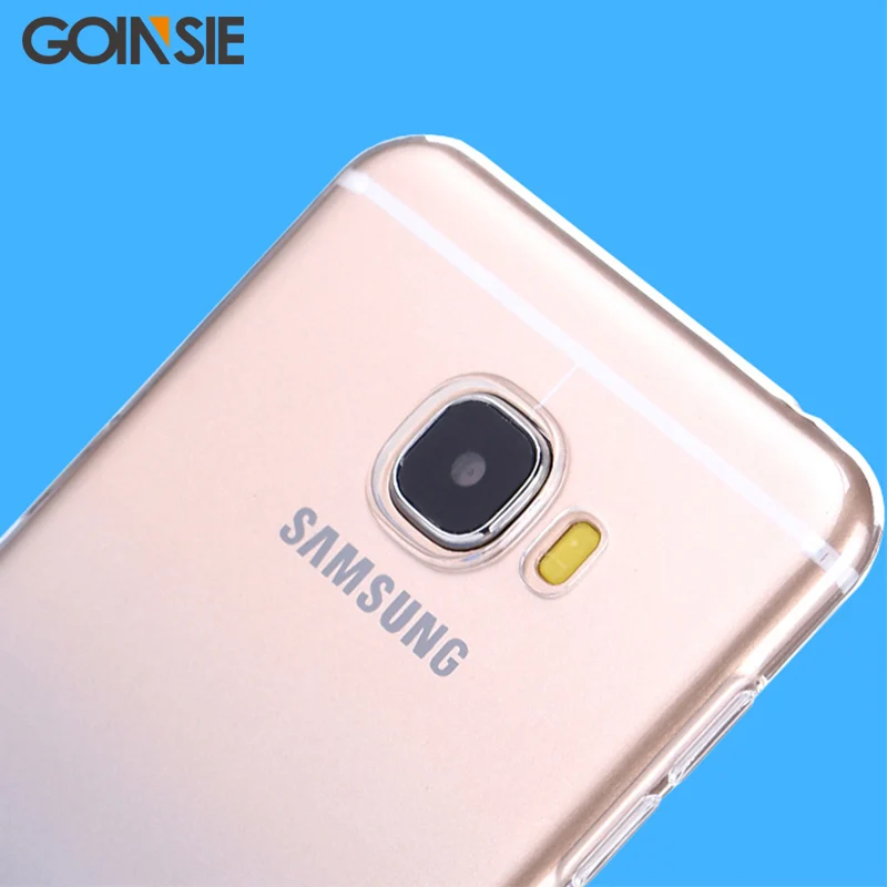 Silicone Soft Phone Cases for Samsung Galaxy C5 / Pro C5000 C5010 Case Cover 5.2 Transparent Gradient Cute Mobile Funda |