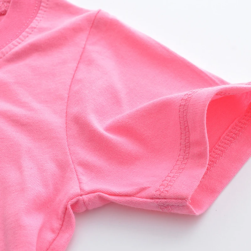 Летние топы для маленьких девочек 2019 футболка на день рождения с единорогом