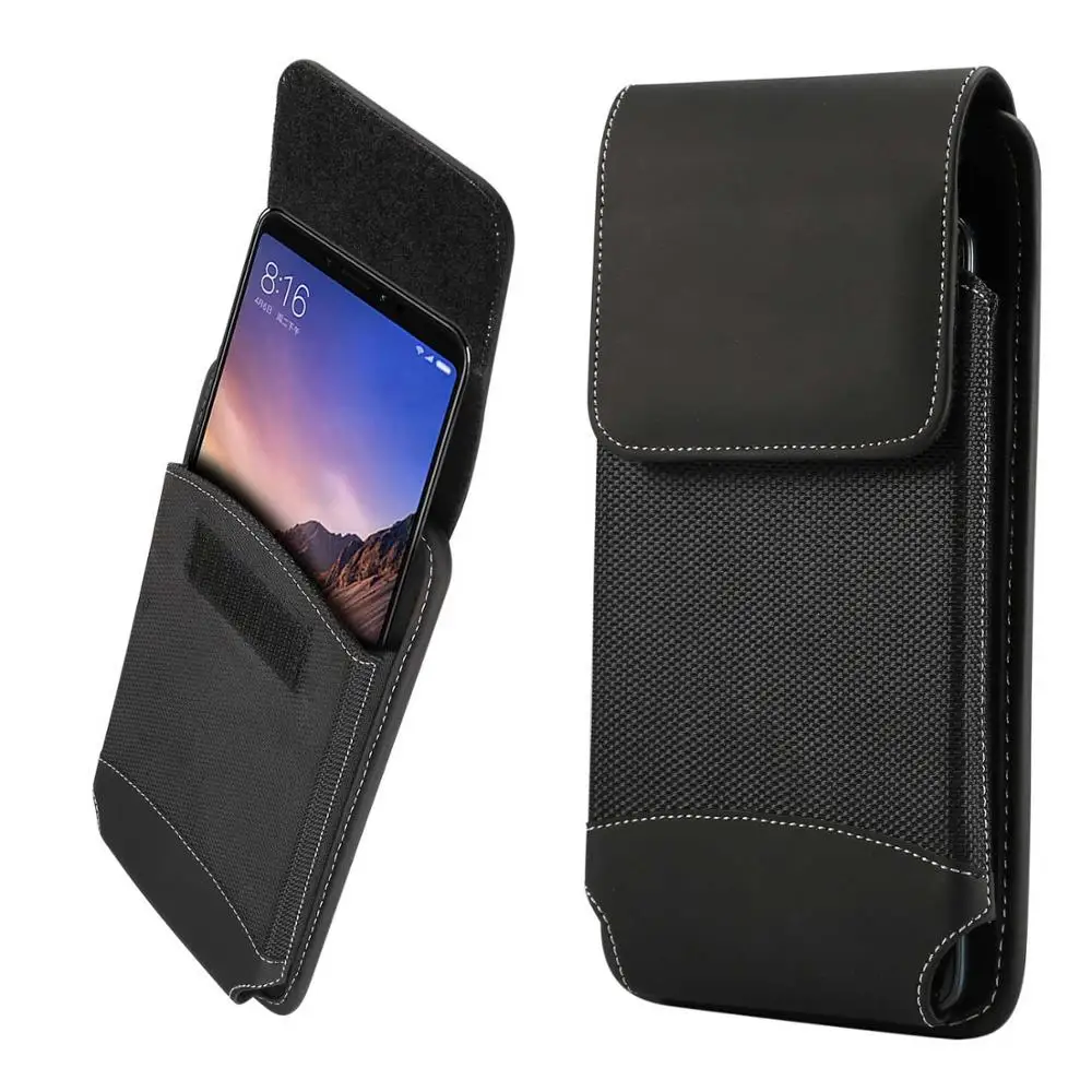 Universal Belt Clip Case 4.7-6.9 inch Waist Bag for Huawei P20 P30 Pro Nokia 6 Pouch Holster for Samsung Galaxy s10 S8 S9 case