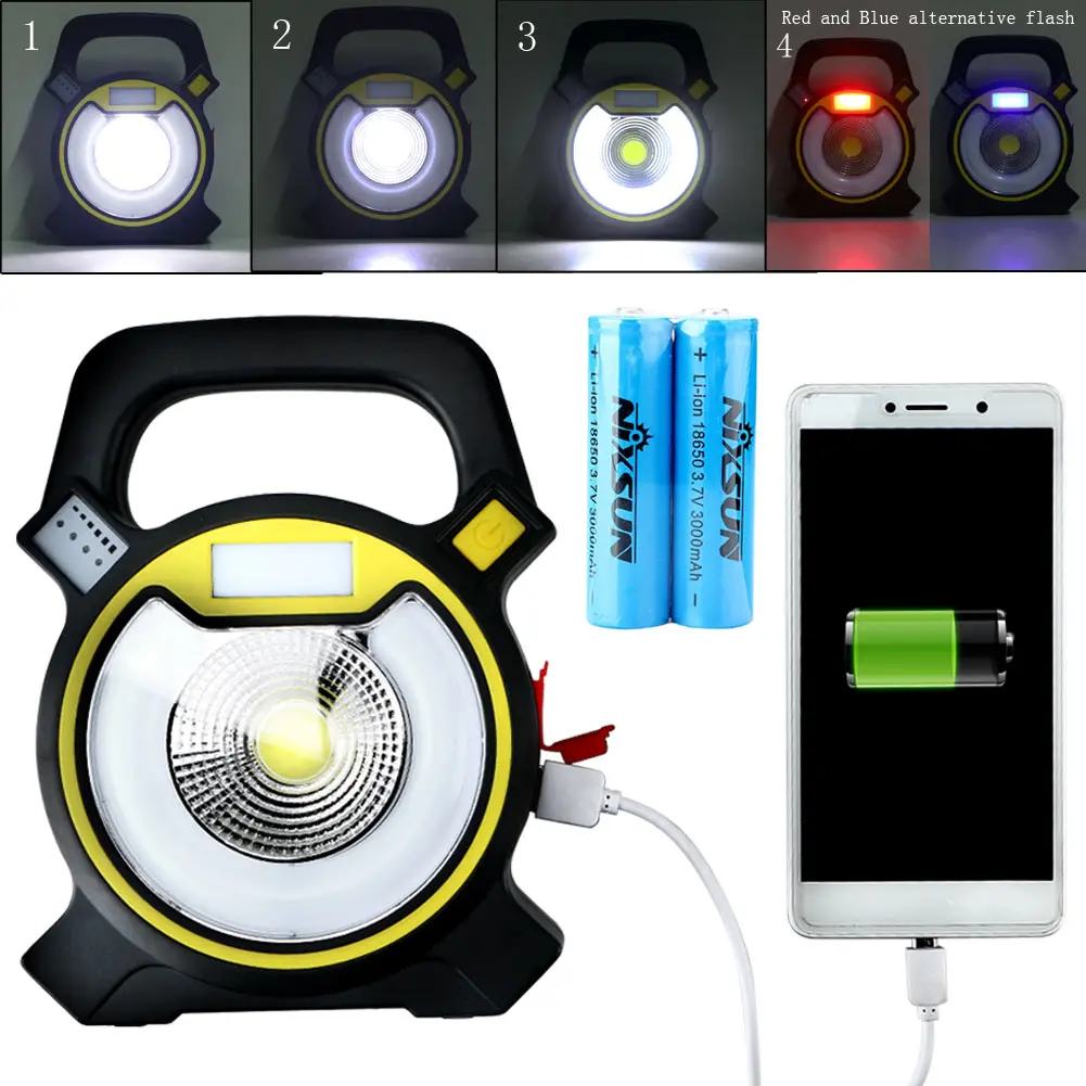 Портативный уличный беспроводной 5 Вт 4 режима супер яркий светодиодный USB