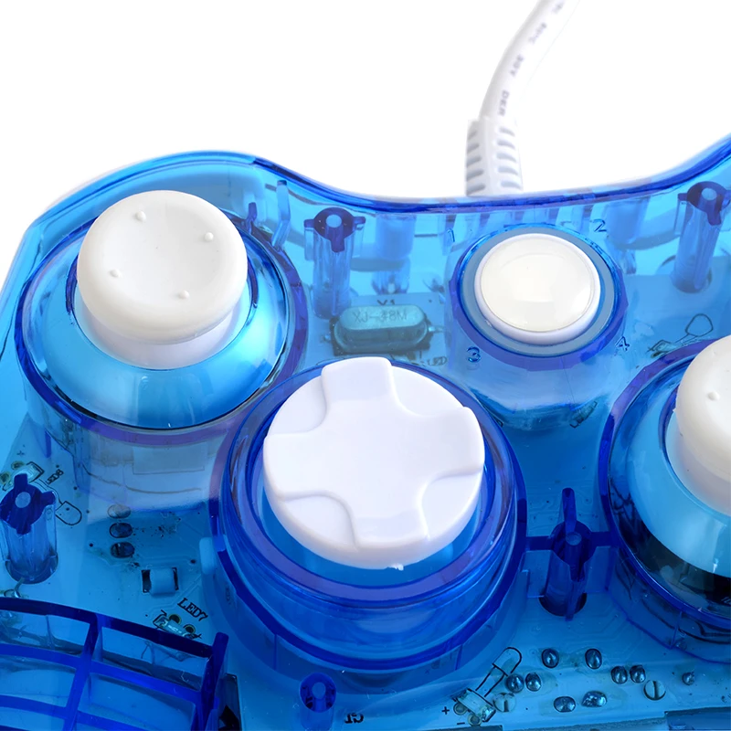 Новинка! Высококачественный светодиодный Яркий светящийся проводной usb геймпад