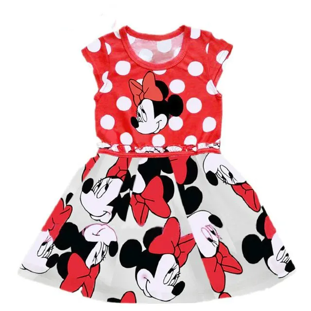 Baby Girl Clothes Girls Dress Fashion Cotton Denim Stitching Minnie Party 3-7 Y Dresses Summer 2019 | Детская одежда и обувь
