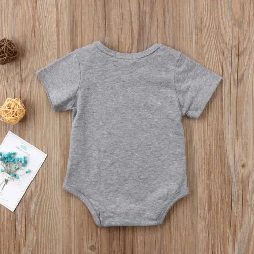 Be Careful Newborn Baby Boys Girls Short Sleeve Jumpsuit Bodysuit Outfits Size 0-24M | Детская одежда и обувь