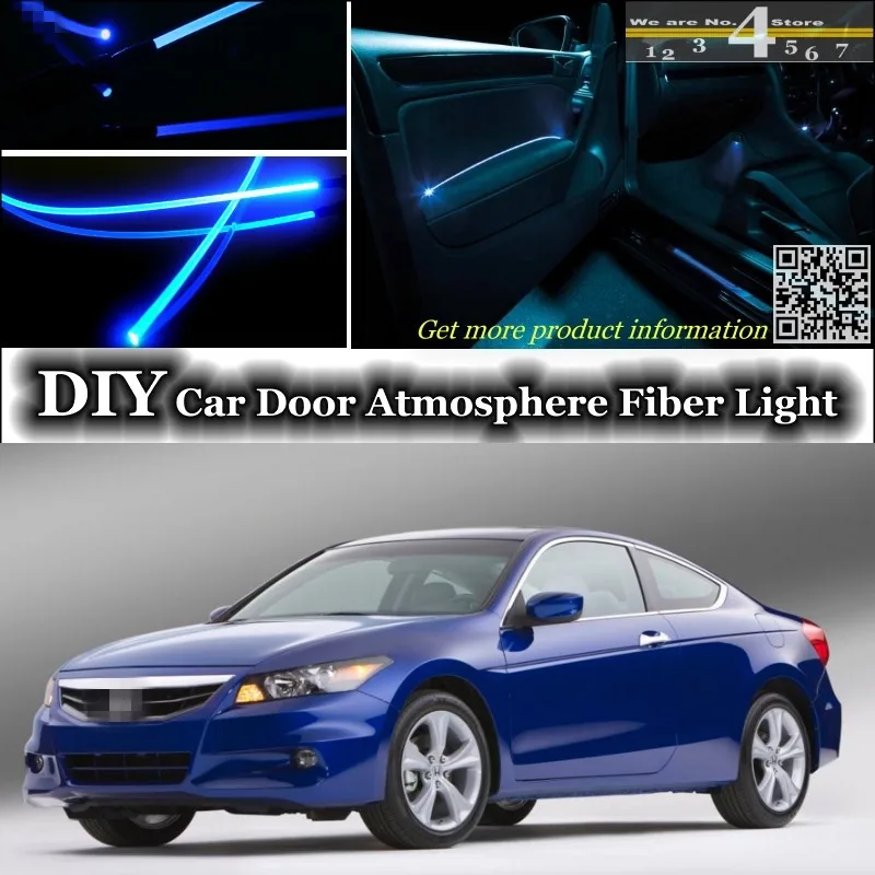 Для Honda для Accord внутренний окружающий свет тюнинг атмосферное волоконно