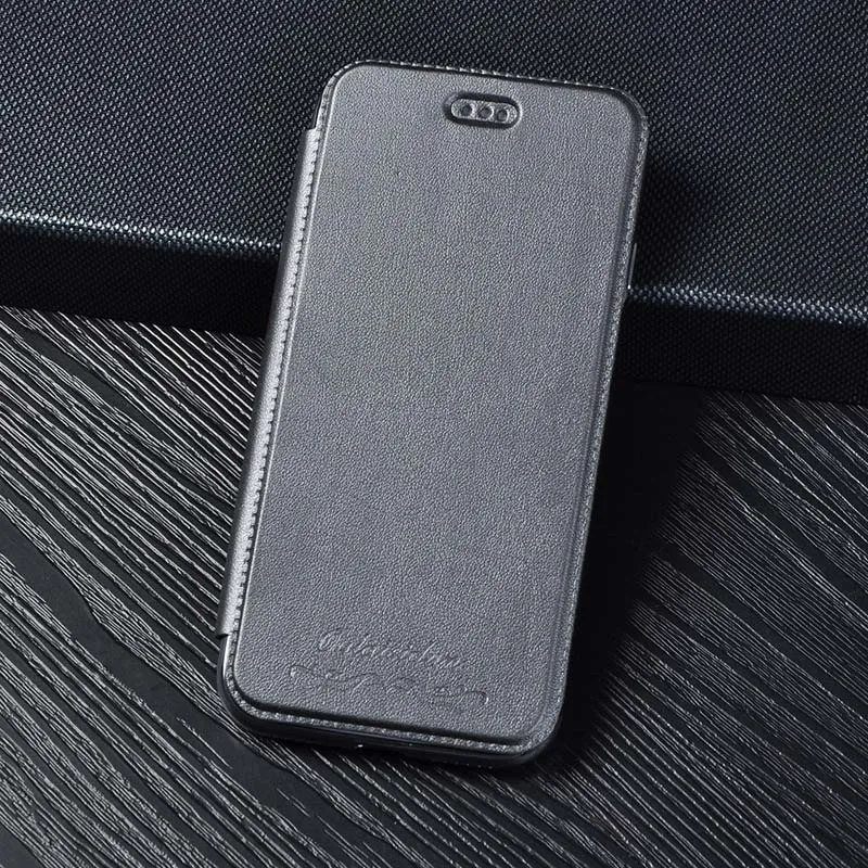Мягкий силиконовый кожаный чехол-книжка чехол для iPhone 5 5S SE 6 6s 7 8 Plus X с подставкой из розового золота