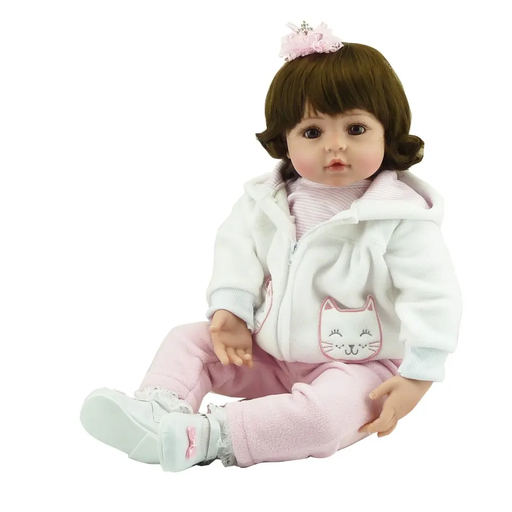 

Doll Bebe Reborn 60cm Silicone Reborn Baby Doll kids Playmate Gift For Girls Baby Alive Soft Toys For Bouquets Fashion Dolls