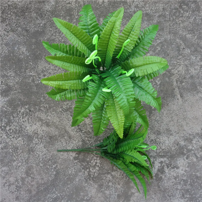 Искусственные зеленые цветы 7 ветвей имитация реалистичных растений Цветочный