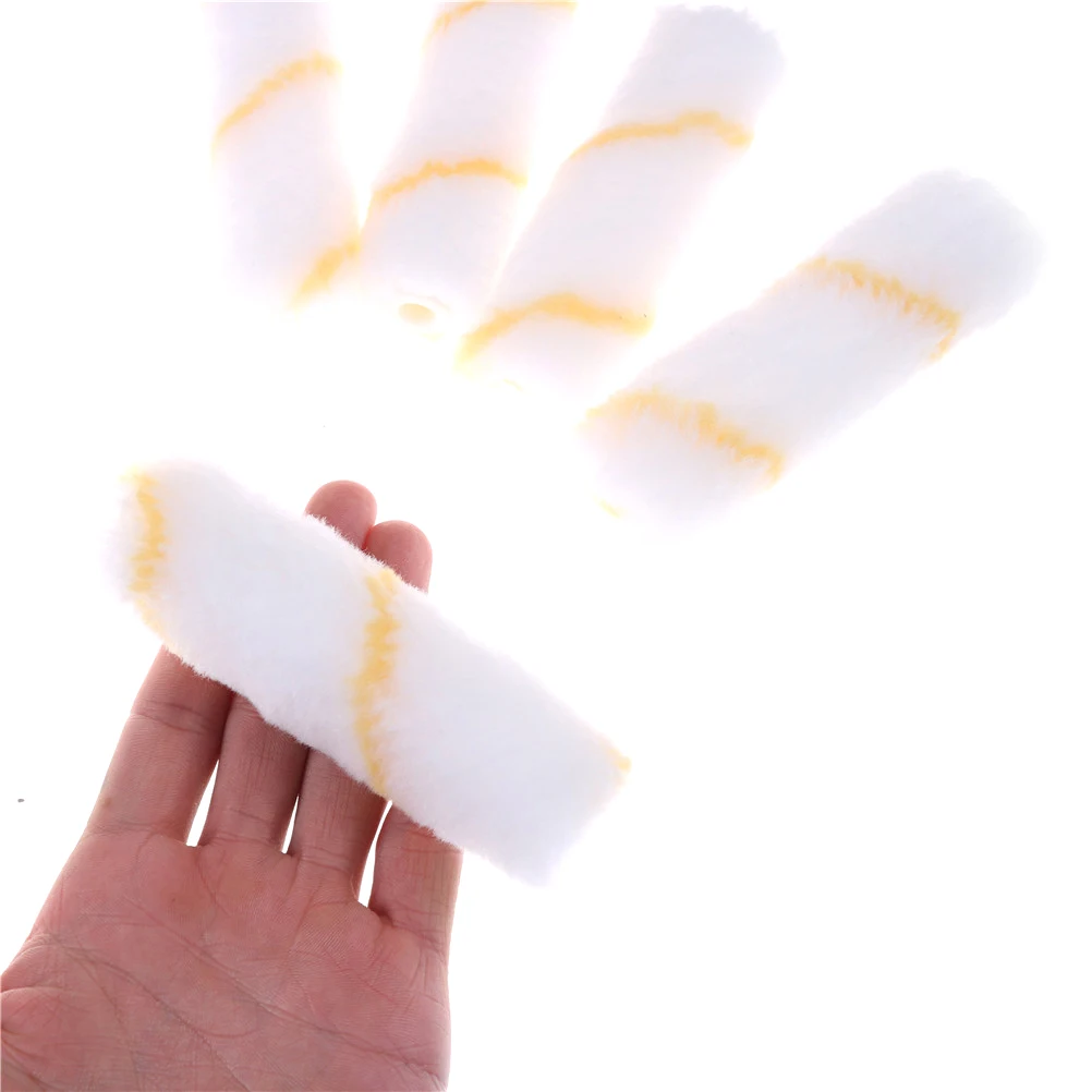 

5Pcs 4" Paint Roller Covers Mini Paint Roller Edger Trim Roller