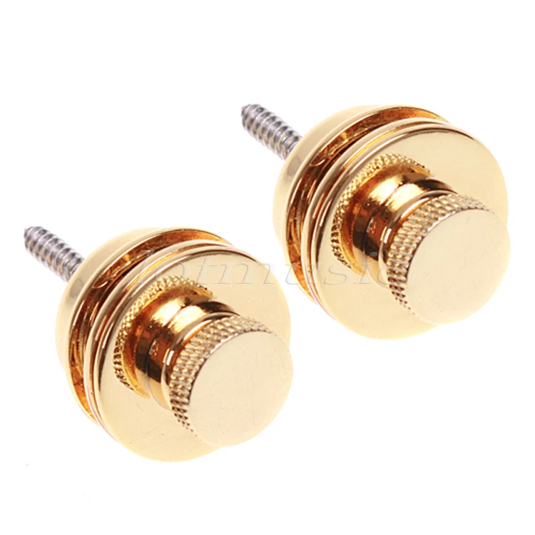 Аксессуары для гитары черные золотые хромированные с плоской головкой 2 шт.|guitar