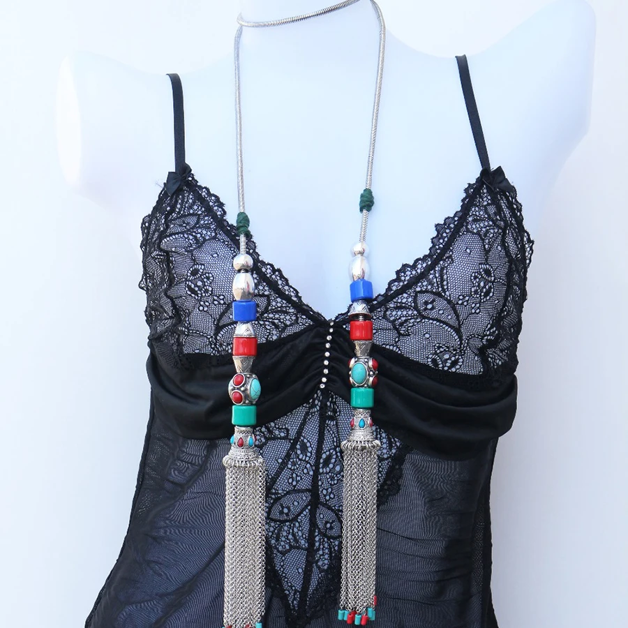 Новый хорошее качество большой ожерелье 2017 Новое заявление моды Смола сплава