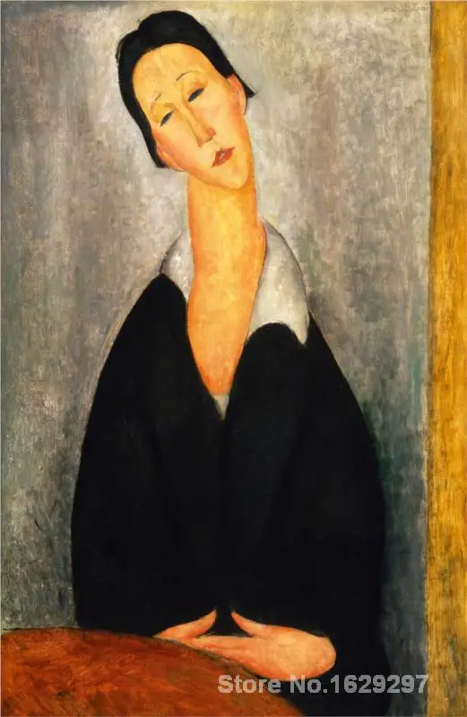 

wall art modern Portrait of a Polish Woman Amedeo Modigliani Paintings Hand painted High quality