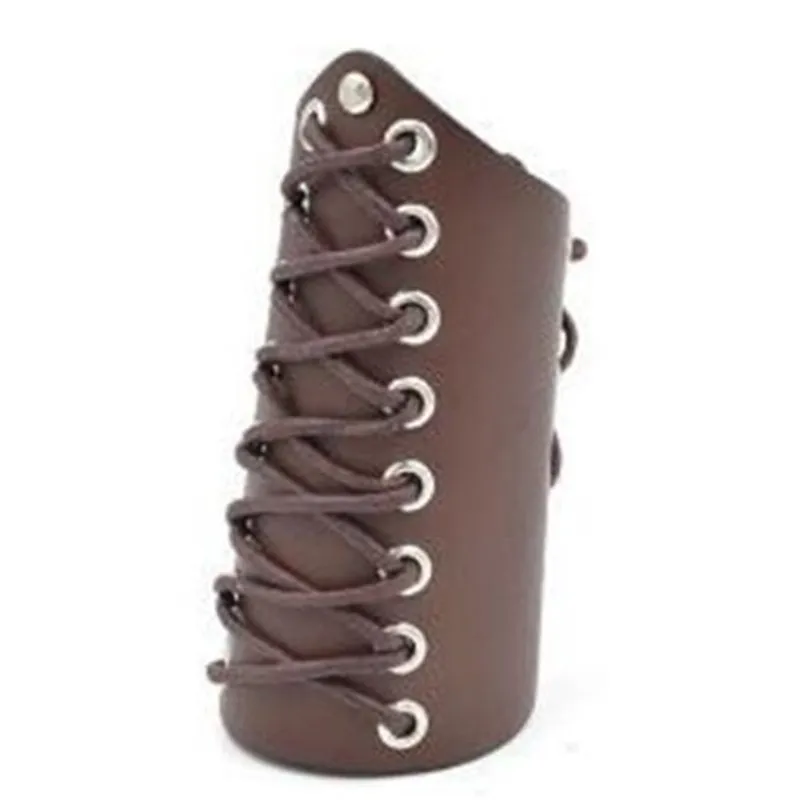 Игра косплей реквизит из натуральной кожи Bracer Arm Armor Warrior стимпанк браслет