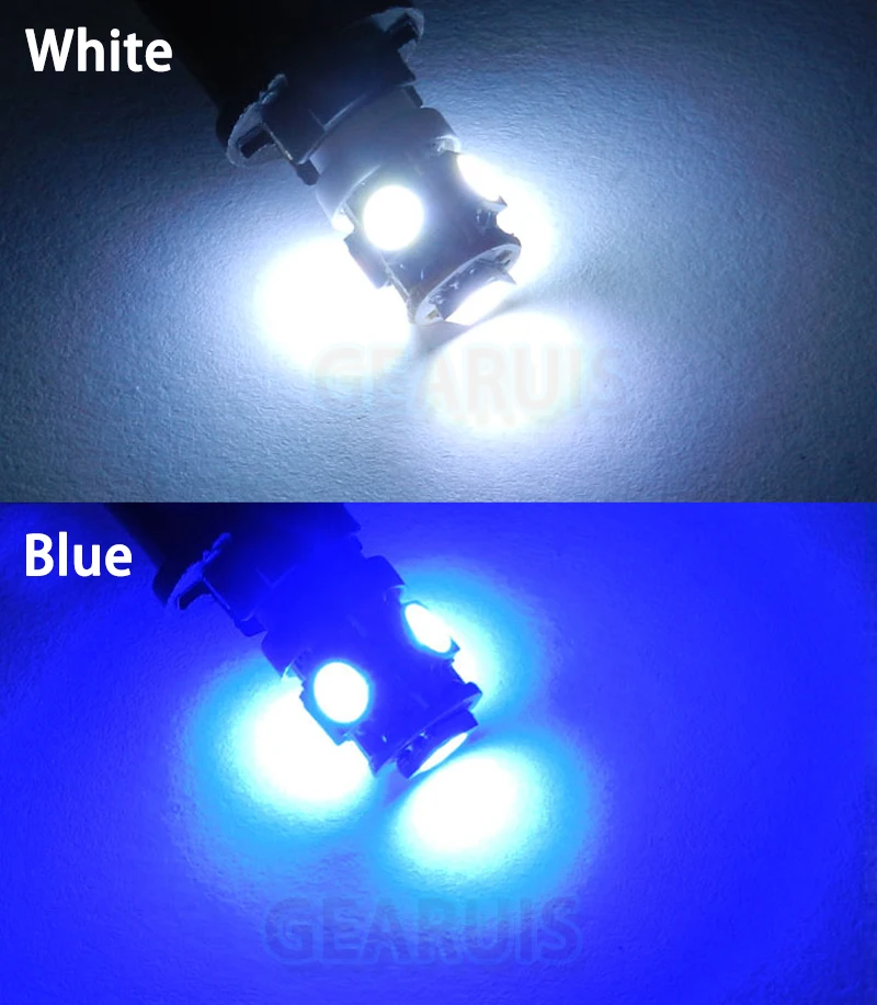 10 шт./лот E10 6 в винтовая лампочка сигнальная 5 SMD 5050 LED 5smd 5led приборы чистый белый