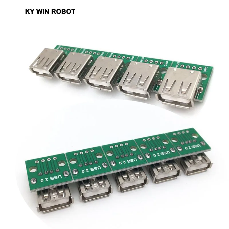 5 шт. тип A Женский USB для DIP 2 0 мм адаптер печатной платы конвертер Arduino |