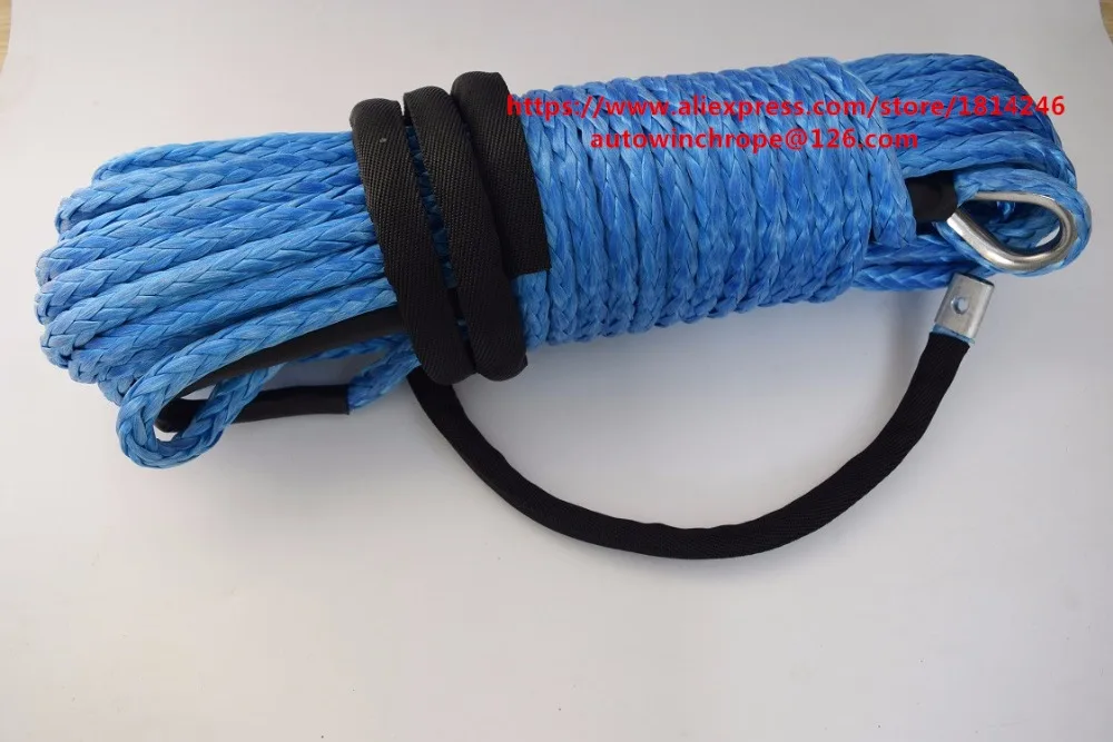 

Blue 12mm*30m Synthetic Winch Rope,ATV Winch Kit,Off Road Rope,Boat Winch Cable,Winch Line