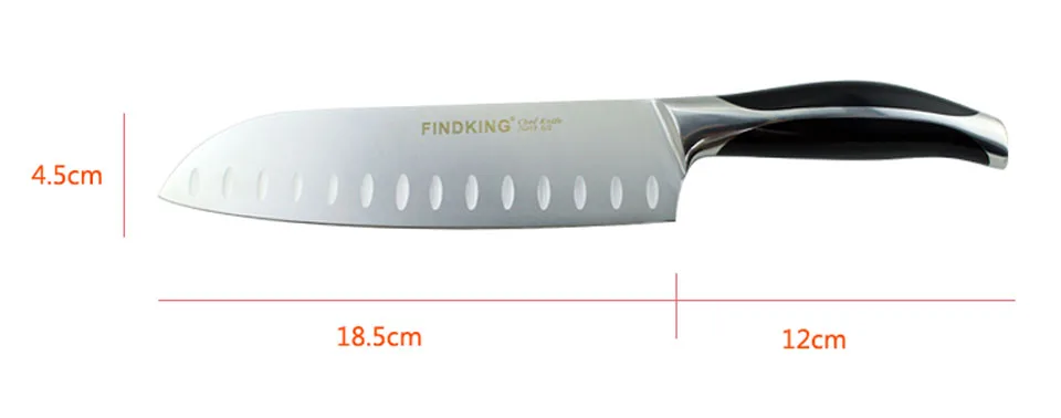 Findking Высший сорт 440c качество 7,5 дюймов замороженное мясо резак филе нож для лосося японские ножи нож для нарезки