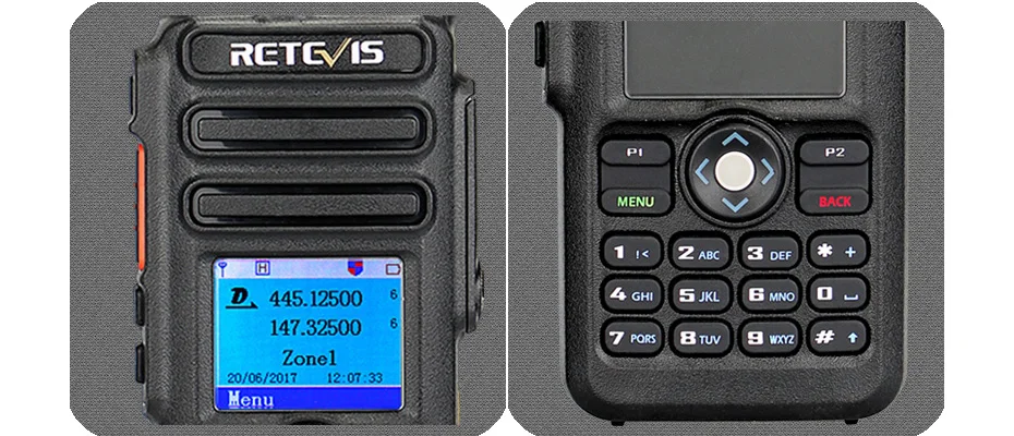 2 шт. Retevis RT82 Двухдиапазонная DMR цифровая рация VHF UHF(gps) IP67 водонепроницаемый портативный Радиоприемник Amador Hf трансивер dmr