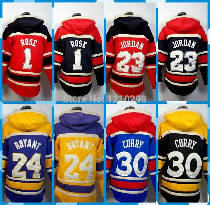Hotsale red Michael Jordan hoody black kobe bryant purple Sweatshirts yellow Derrick Rose Stephen Curry blue Basketball Hoodies|hoodie