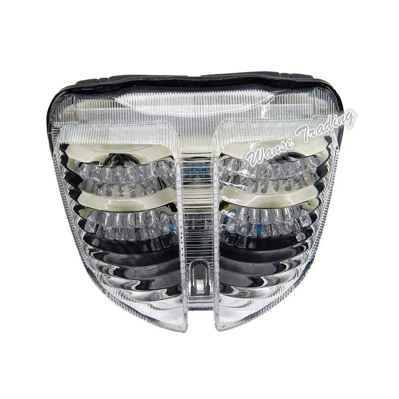Clear Lens Waase для Suzuki GSXR 600 750 GSXR600 GSXR750 2006 2007 задний светильник стоп Сигналы поворота Встроенный светодиодный светильник - Цвет: Clear Lens