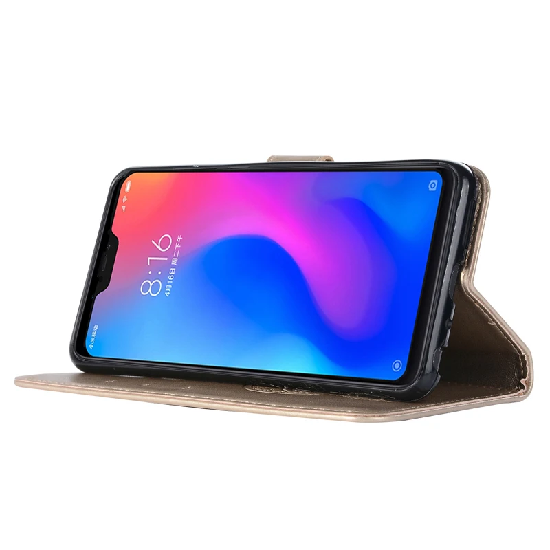 Флип чехол для Xiaomi Mi A2 Lite бумажник Xaomi Xiomi Red Redmi 6 Pro с отделением карт телефона MiA2