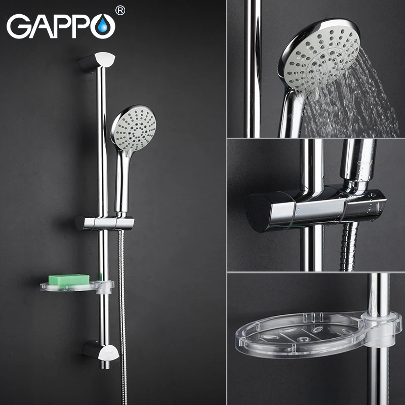 Лидер продаж настенный набор для ручного душа GAPPO 1 комплект круглая горка из
