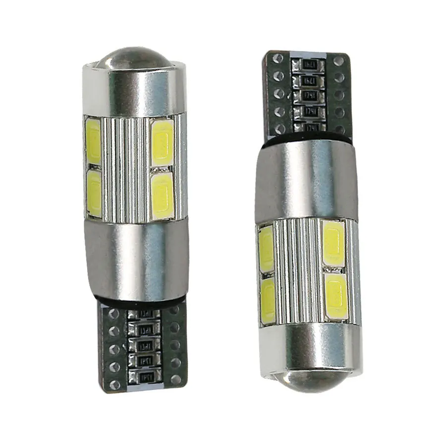 10 шт. T10 SMD 5630 Светодиодный светильник для объектива проектора W5W 501 10SMD
