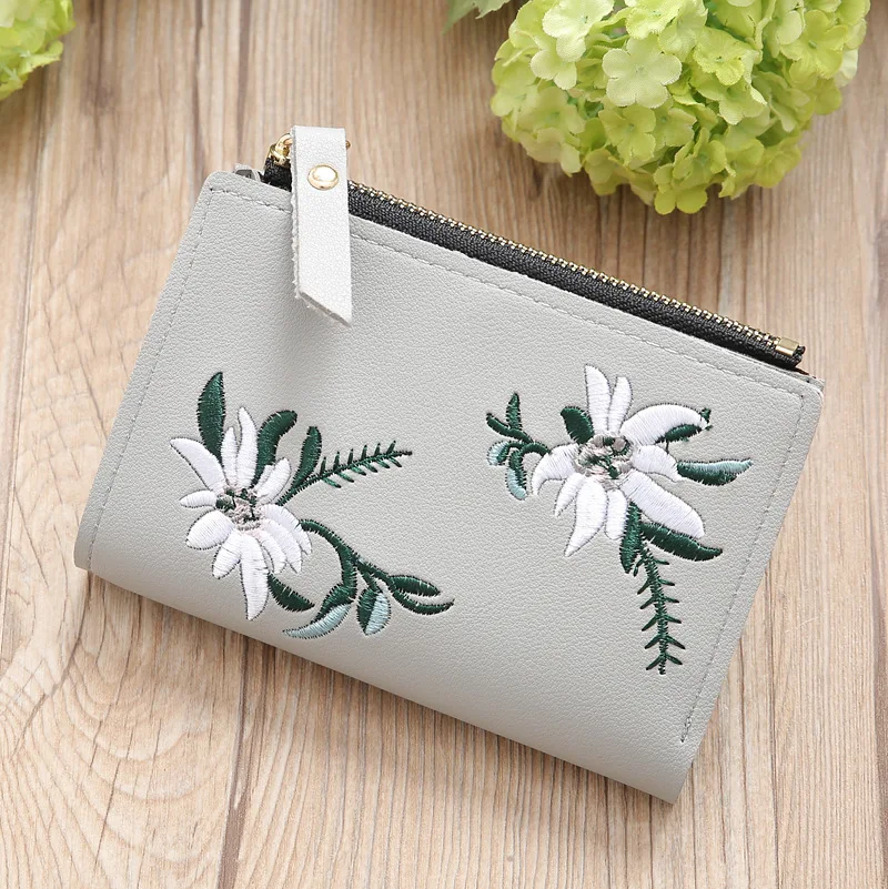 Women Wallets Small Fashion Brand Leather Purse Ladies Card Bag for 2019 Clutch Female Money Clip Wallet | Багаж и сумки