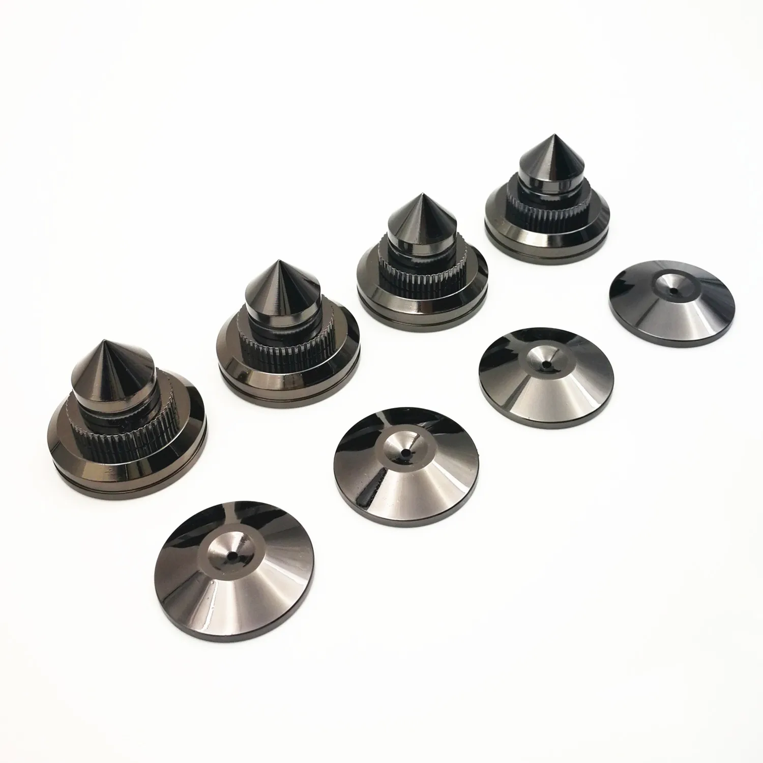 

4 sets Gold Speaker Spikes Subwoofer Spikes Isolation CD Amplifier Turntable Pad Stand Feet