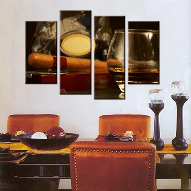 4 шт. настенные картины на холсте с рисунком сигар|custom canvas print|canvas printsprint on |