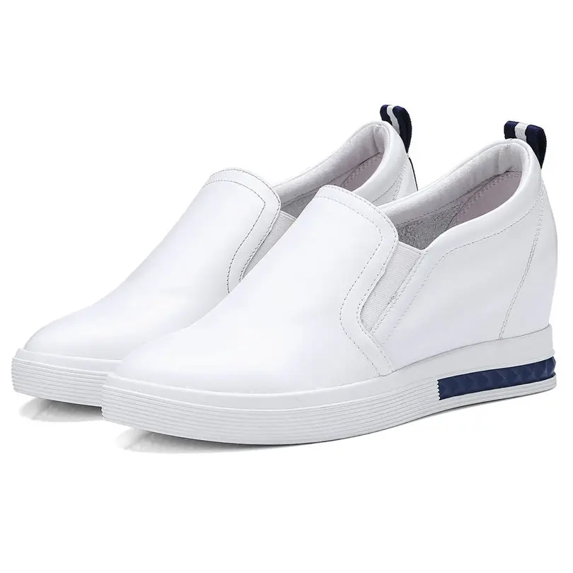 2019 кроссовки Туфли-оксфорды на платформе женские туфли-лодочки из натуральной
