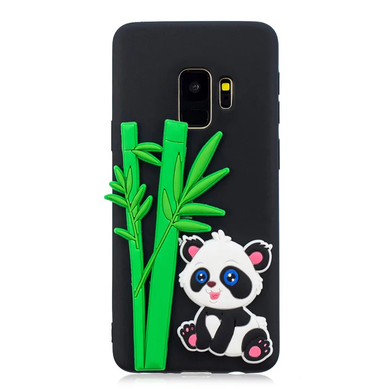 Мягкий ТПУ силиконовый чехол для samsung Galaxy Note 8 9 Coque S6 S7 Edge S8 S9 Plus 3D мультяшный