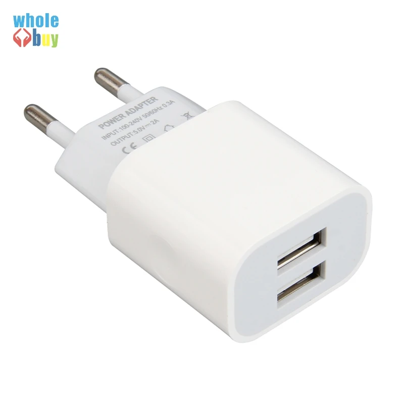 Устройство зарядное сетевое с двумя USB-портами 50 шт./лот | Электроника