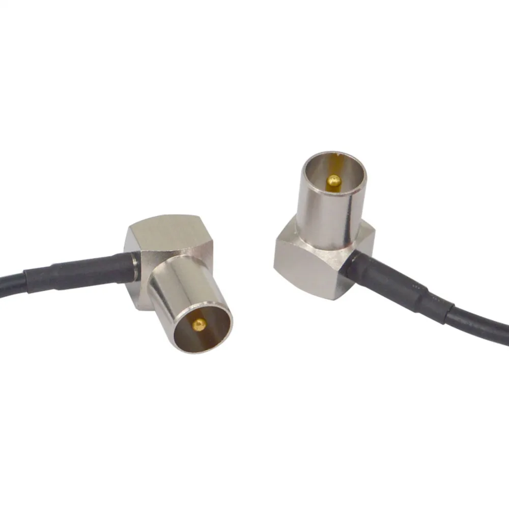 10 шт. 50 см коаксиальный Перемычка RG174 Удлинительный кабель TV штекер к телевизору